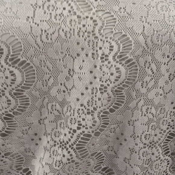 Vintage Alfani Dress Gray Lace Layered Size Medium - Picture 4 of 7